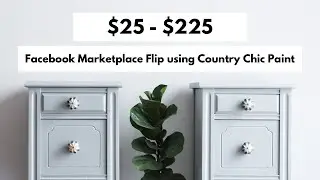 Facebook Marketplace Flip | Country Chic Paint | Trash to Treasure