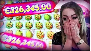 Streamer Record Ultra Big WIN on Fruit Party 2 slot