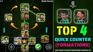 Топ-4 лучших контр-схем в eFootball 2026 🔥| Лучшая контр-схема с Хаби Алонсо✈️💥