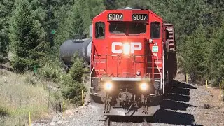 Sweet Rebuilt SD30C-ECO Leader!!! Canadian Pacific Way-Freight (V19) South at Skookumchuck, BC