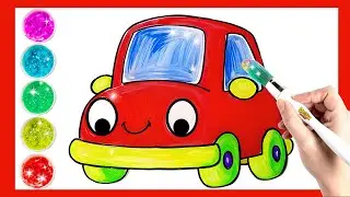 Red Car Goes Crazy 🚗 | Fun Animated Vehicle for Kids