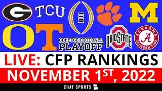 College Football Rankings LIVE &ndash; Top 25 Teams In First College Football Playoff Rankings For 2022