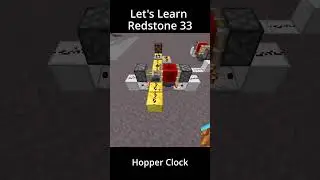 Hopper Clock Mechanics | Let's Learn Redstone 33 | Minecraft Bedrock Redstone Tutorial