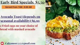 Meadows Breakfast Specials