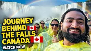 Journey Behind the Falls || Visiting NIAGARA FALLS from CANADA 🇨🇦the r maan