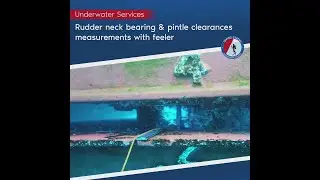 Rudder neck bearing & pintle clearances measurements with feeler | Diving Status