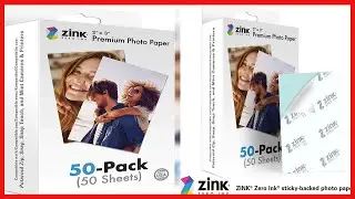 Zink 2x3 Premium Instant Photo Paper 50 Pack Compatible with Polaroid Snap, Snap Touch, Zip