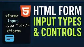 HTML Form Input Types & Controls Tutorial &mdash; Live Coding Demo (for Beginners)