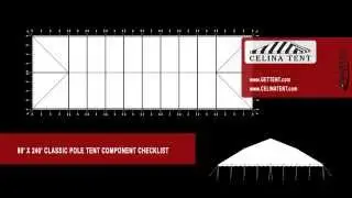 80' x 240' Classic Pole Tent Component Checklist