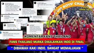 komentar fans Thailand usai dikalahkan Indonesia di Final Fans Thailand Murka merasa malu dikalahkan
