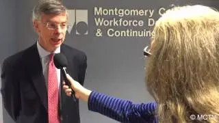 Former US Ambassador to Ukraine, William Taylor, teaches lecture at Montgomery College.