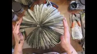 Book Page Pumpkin Tutorial