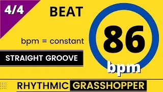 beat trainer | 86 bpm | constant | standard groove