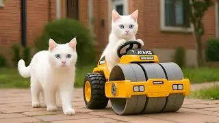 Cute and Funny Cat Animation 🐾 | Mama Cat with Baby Cat Moments