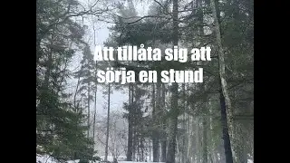 Att tillåta sig att sörja en stund