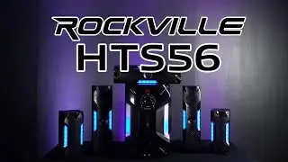 Rockville HTS56 5.1 Channel Home Theater System with Bluetooth, 8 Inch Sub and two Microphone inputs