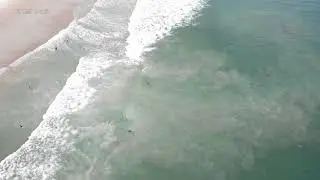 Friday, August 20, 2021 Wrightsville Beach, NC Rip Current Drone Footage