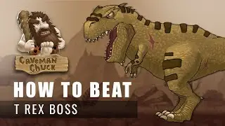 How to defeat T Rex Boss in Caveman Chuck