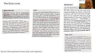 m2411 scuba workshop decompression and other diving illnesses