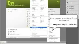 Learning Dreamweaver - Part 1 Setting\Resetting Workspaces