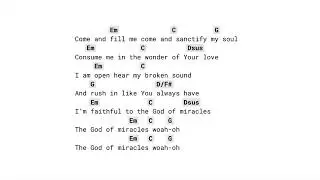 God of Miracles (CAPO 4) Josiah Queen - guitar chords
