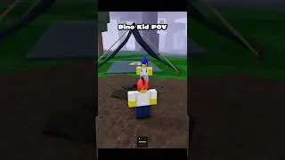 Dino Kid fights back in 99 Nights In The Forest #99nightintheforest #roblox