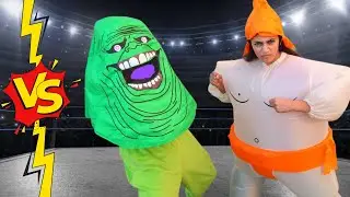&iexcl;SUMO CONTRA SLIME! 🟢🆚🥋 Heidi y Zidane tienen un concurso de disfraces | Cuentos infantiles