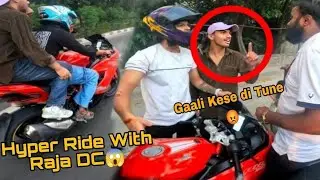 Raja dc ki l@d@i ho gae 😠 || Hyper ride Raja dc vs with my rc 390 🤥 || #rajadc #viral