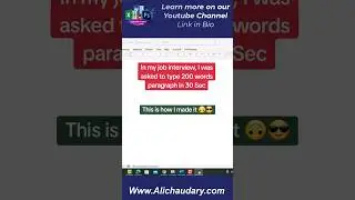 Typing 300 Words in 30 Seconds | Microsoft Word