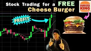 Day Trading the Stock Market for a FREE Cheeseburger Burger King QSR Charles Schwab StreetSmart Edge