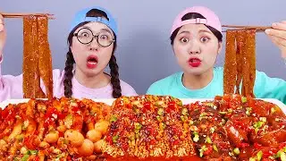 Spicy Mushroom Sauce Mukbang DONA