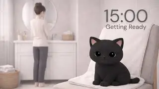 15 Minute Getting Ready Timer 🪞 | Calm Focus with Paws (No Music)