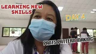 Pants Pattern Making Tesda Training |Dress making Course | Mini vlog 4