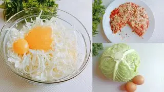 If you have cabbage and egg You need try this recipe | Easy cabbage recipe