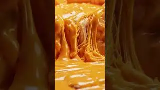 Melted Cheese Volcano 🧀 Hot & Stringy#OddlySatisfying#SoCheesy#Foodie#Mukbang#ASMRCommunity
