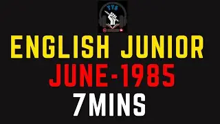 🏆Shorthand English Junior | June -1985 | 80 wpm✨| T T S |