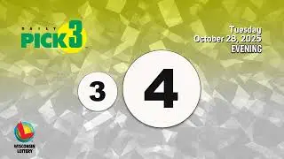 Wisconsin Lottery Evening Draw 10/28/2025
