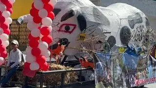 Quema de los toritos pirotécnicos Teacalco 2026
