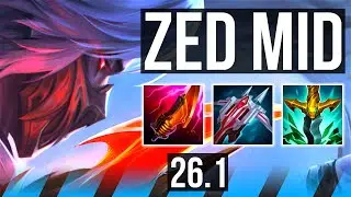 ZED vs YONE (MID) | 78K damage | EUW Challenger | 26.1