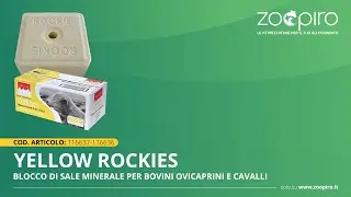 ZooPiro - Blocco di sale minerale YELLOW ROCKIES