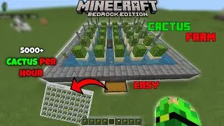 How To Make CACTUS Farm In Minecraft (PE / Bedrock / JAVA) 1.21