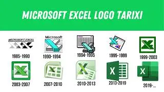 Microsoft excel logotipining rivojlanishi | Эволюция логотипа microsoft excel: 1985-2024