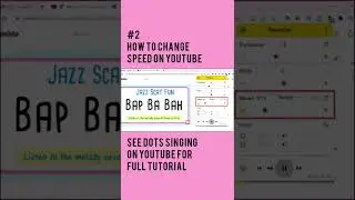 How to change speed on YouTube videos. #shorts #dotssinging #vocalwarmups