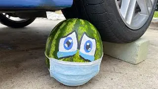 EXPERIMENT Car vs ICE WATERMELON! Experiments and Crunch things with car