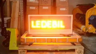 JDD Utstyr stor varsellys bjelke med LED display