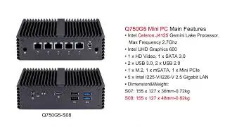 Qotom Multi-LAN Firewall Mini PC Series Products