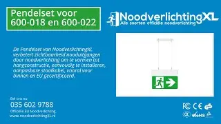 Pendelset voor 600-018 en 600-022 | NoodverlichtingXL