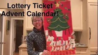 Advent Calendar with Lottery Tickets! #adventcalendar #comedyvideos #lotterytickets #christmasdecor