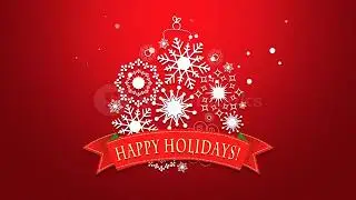 animated snowflake drop from the winter sky Stock Video Foot