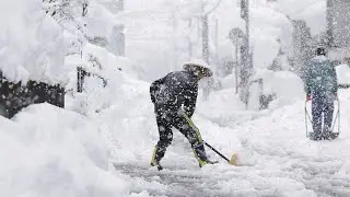 Ungew&ouml;hnlich viel Schnee in Japan fordert mehrere Tote und Verletzte